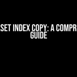 SAS Dataset Index Copy: A Comprehensive Guide